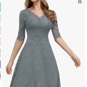 Jasambac gray laced dress